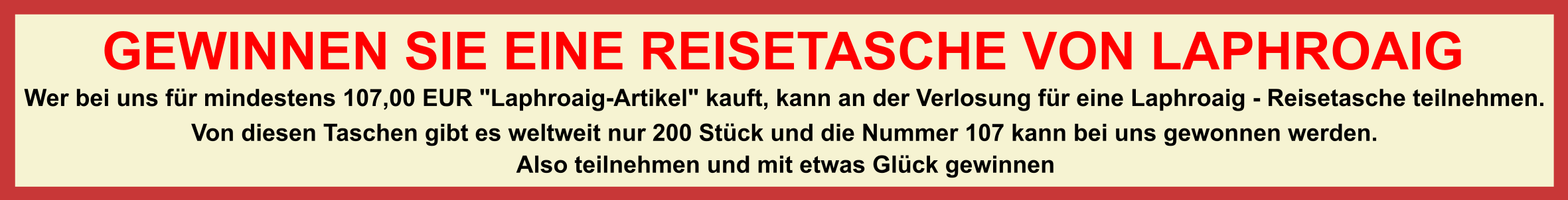 Laphroaig Reisetasche
