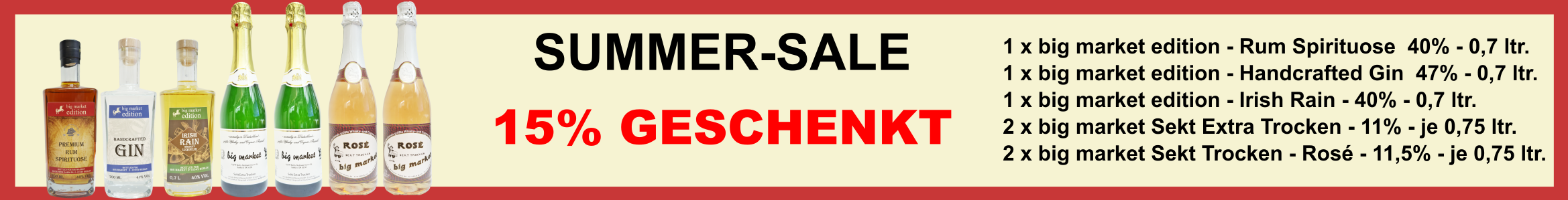 big market Summer Sale Paket